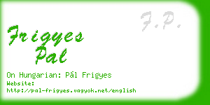 frigyes pal business card